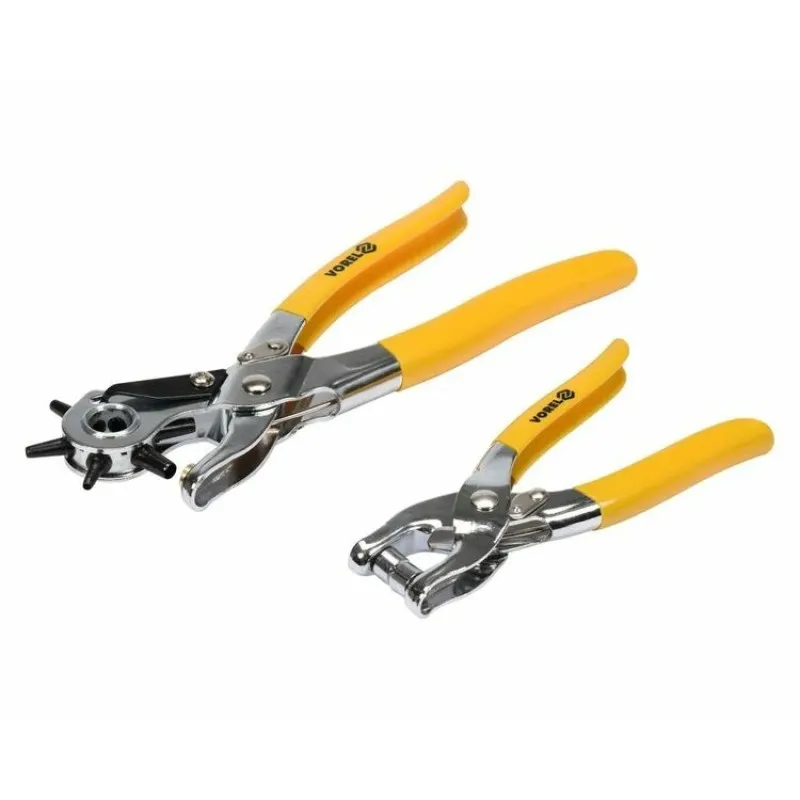 Дирокол та щипці для люверсів з люверсами для шкіряних виробів VOREL, 5 мм (43603) фото