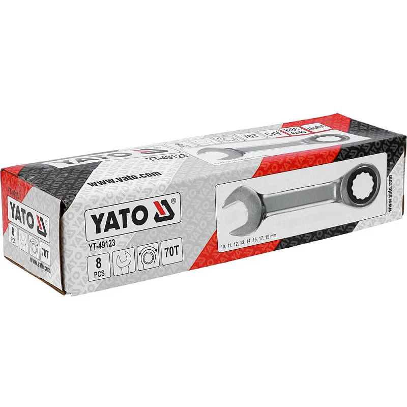 Набір ключів комбінованих Yato 8 шт. (YT-49123) фото