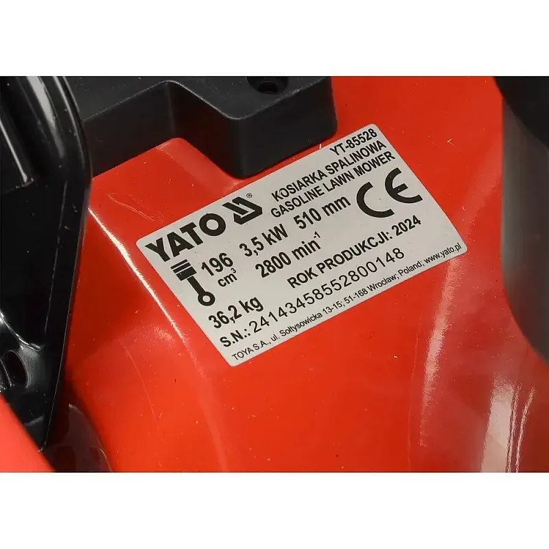 Газонокосарка бензинова Yato (YT-85528) фото