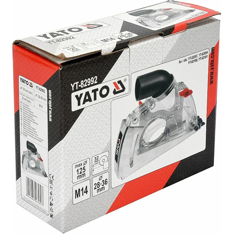 Пылезащитный кожух Yato УШМ 115х125 мм (YT-82992) фото