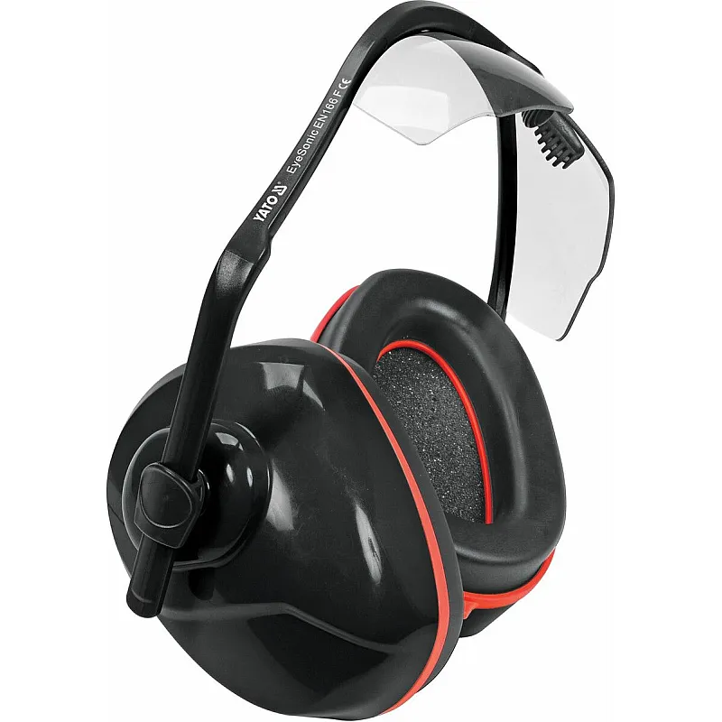 Наушники противошумные комбинированные с защитными очками YATO (YT-74636) фото