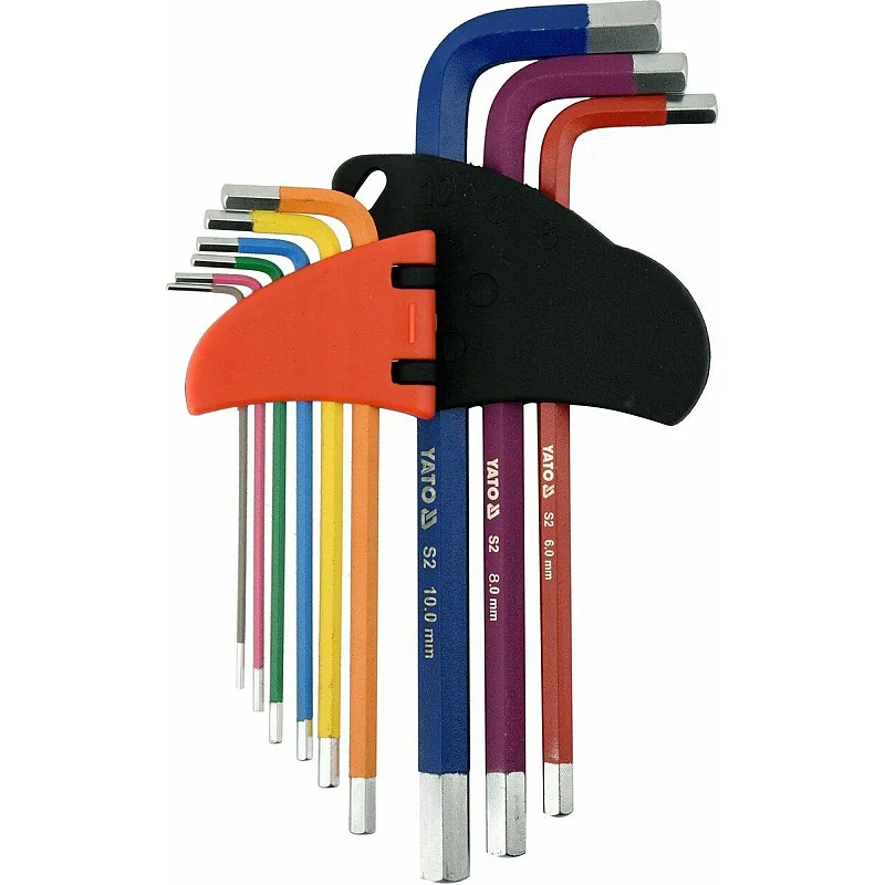 Шестигранні ключі Yato М1.5х10 мм, Г-подібні (YT-05631) фото