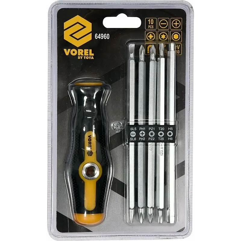 Набор отверток VOREL 175 мм (64960) фото