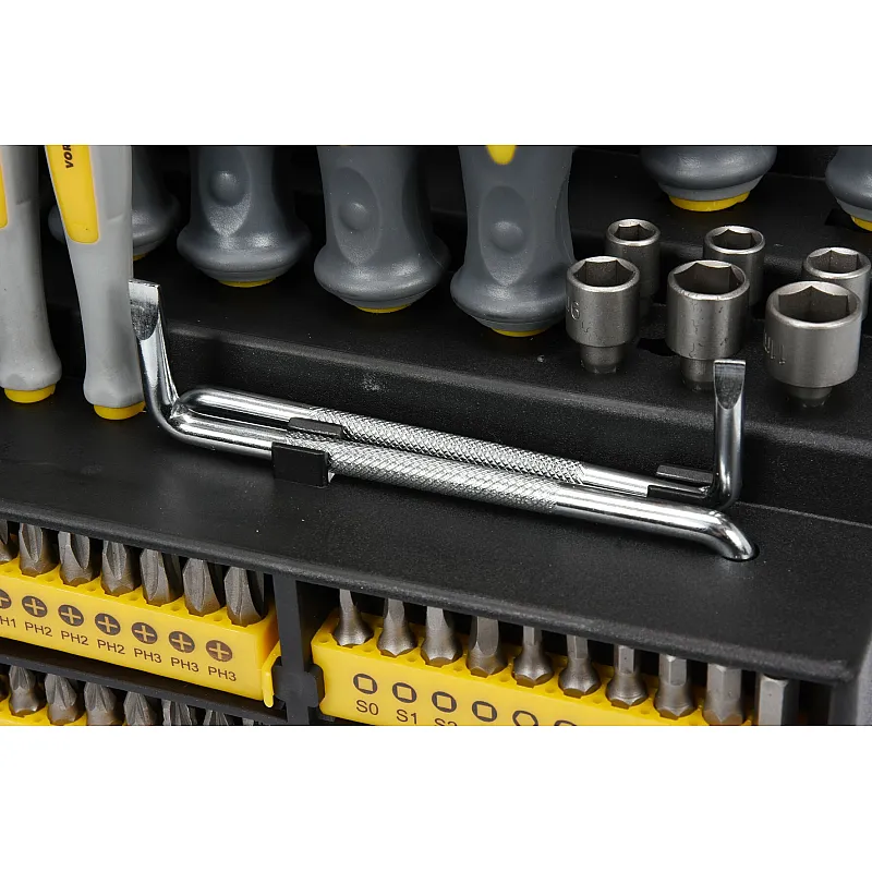 Набір викруток та викруткових насадок VOREL 100 шт. (60750) фото