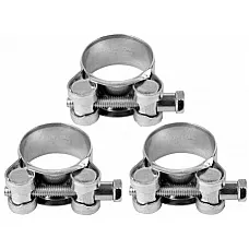 Хомут сталевий з гвинтовим затиском VOREL GBS W1 32-35/20 мм, оцинкований (73793)