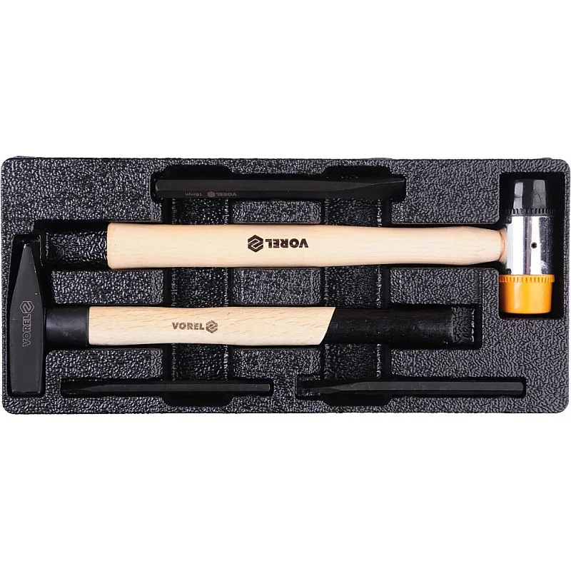 Інструментальний візок з набором інструменту VOREL 177 шт CrV (58540) фото