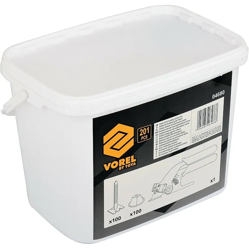 Набір для укладання плитки VOREL 201 шт. (04680) фото
