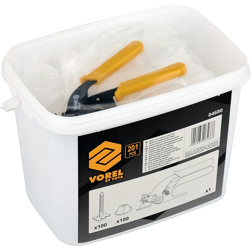 Набір для укладання плитки VOREL 201 шт. (04680) фото