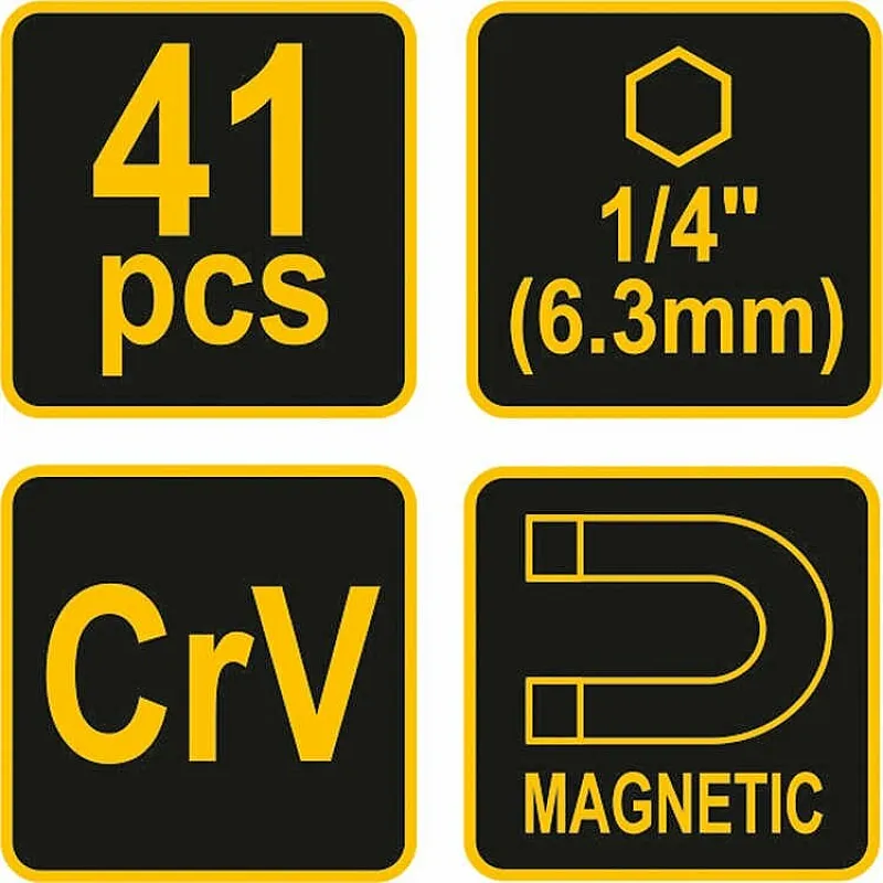 Викрутка реверсивна VOREL 1/4 (64385) фото