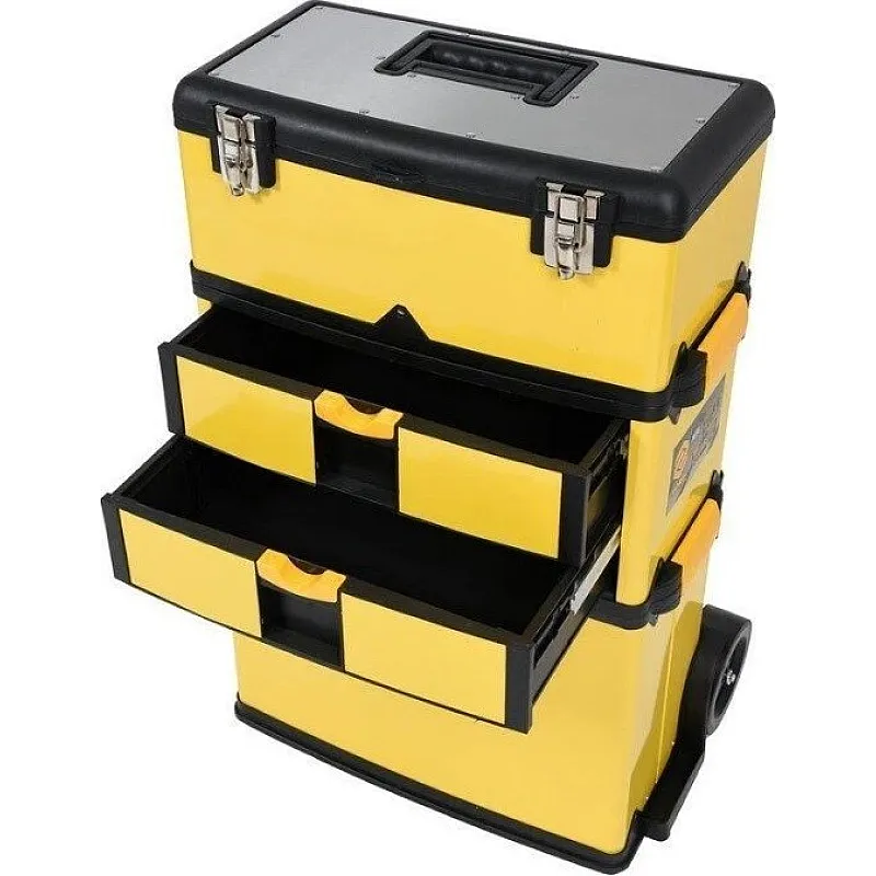 Ящик для інструментів VOREL 3 секції 57х37х84.5 см, ручка 58х98 см (78738) фото