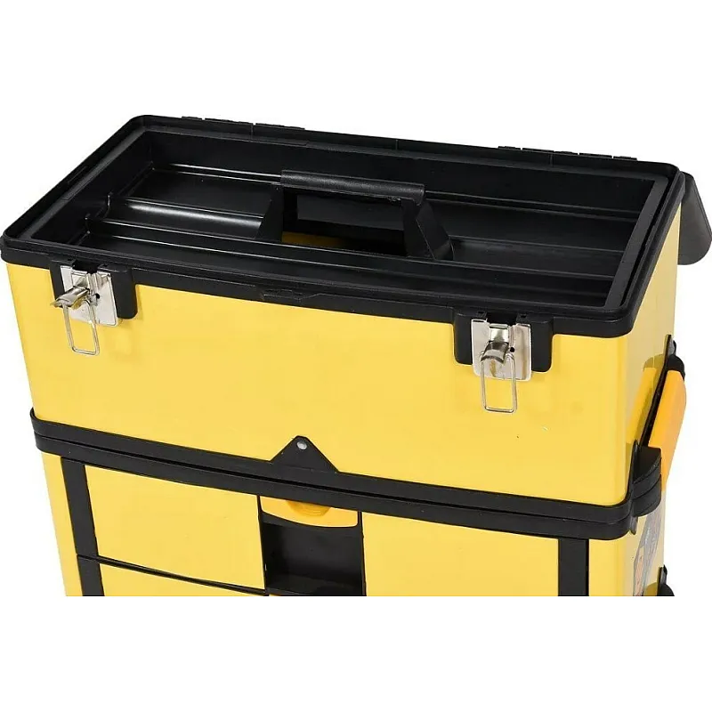 Ящик для інструментів VOREL 3 секції 57х37х84.5 см, ручка 58х98 см (78738) фото