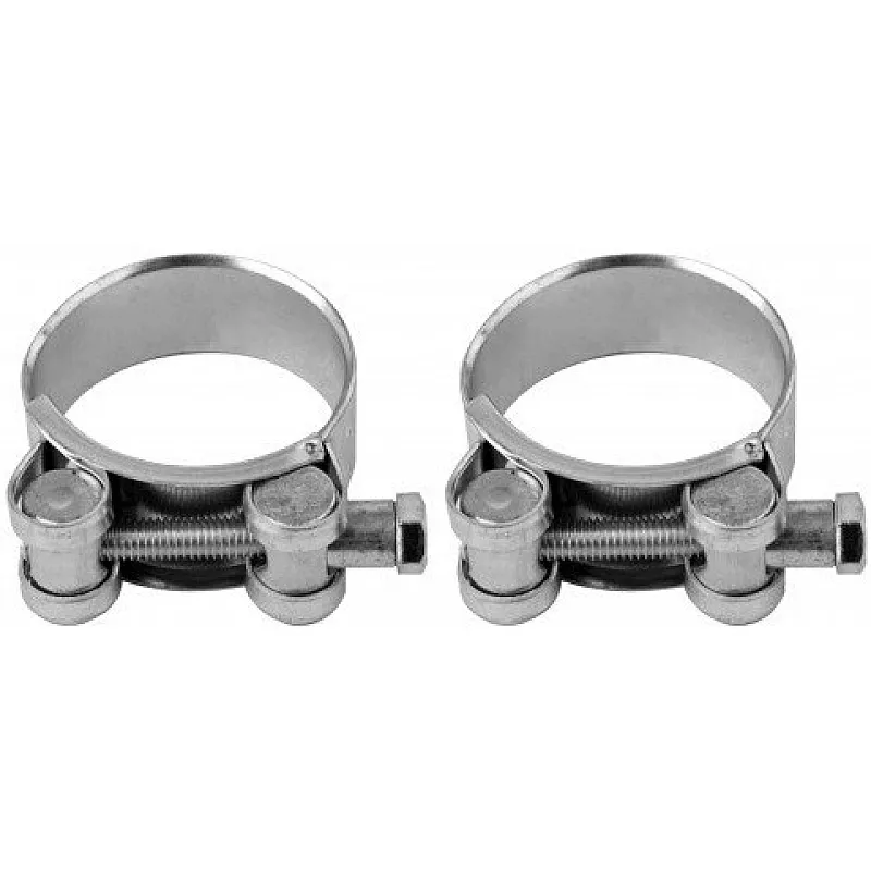 Хомут сталевий з гвинтовим затиском VOREL GBS W1 38-41/20 мм, оцинкований (73795) фото
