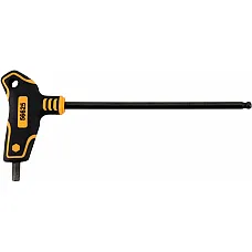 Ключ шестигранний з кульовим наконечником VOREL HEX 6x150x90 мм, Cr-V 6150 (56625)