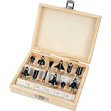 Набор фрез по дереву VOREL 6 мм, 12 шт. (22552)