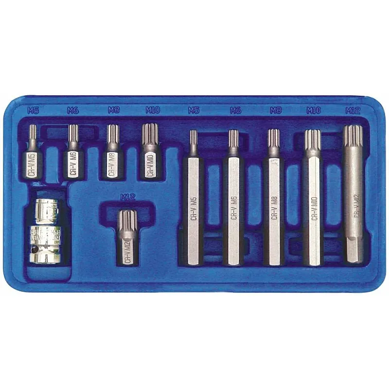 Викруткові насадки VOREL Spline 1/2 Cr-V (66770) фото