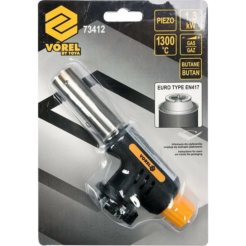 Газовий пальник з пєдопідпалом VOREL 73412 фото