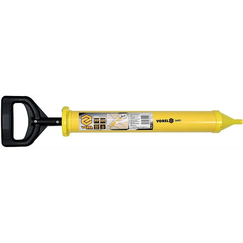 Шприц для нанесения строительных смесей VOREL 660х60х20 мм (4451) фото