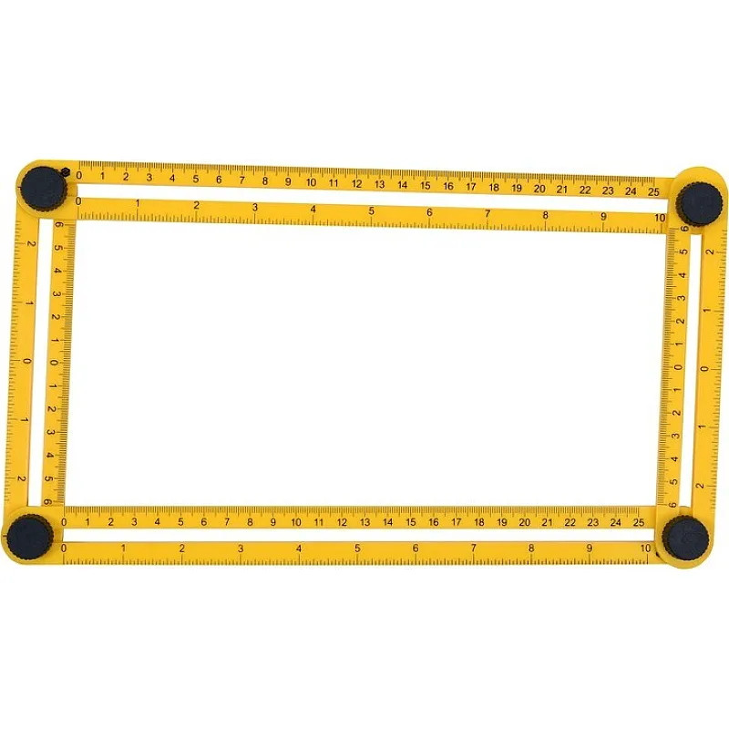 Шаблон-лінійка VOREL 25х12 см (18470) фото