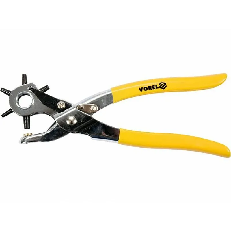 Дирокол та щипці для люверсів з люверсами для шкіряних виробів VOREL, 5 мм (43603) фото