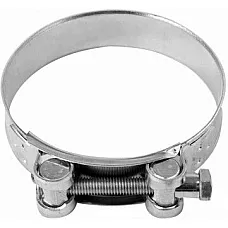 Хомут сталевий з гвинтовим затиском VOREL GBS W1 98-103/24 мм, оцинкований (73808)
