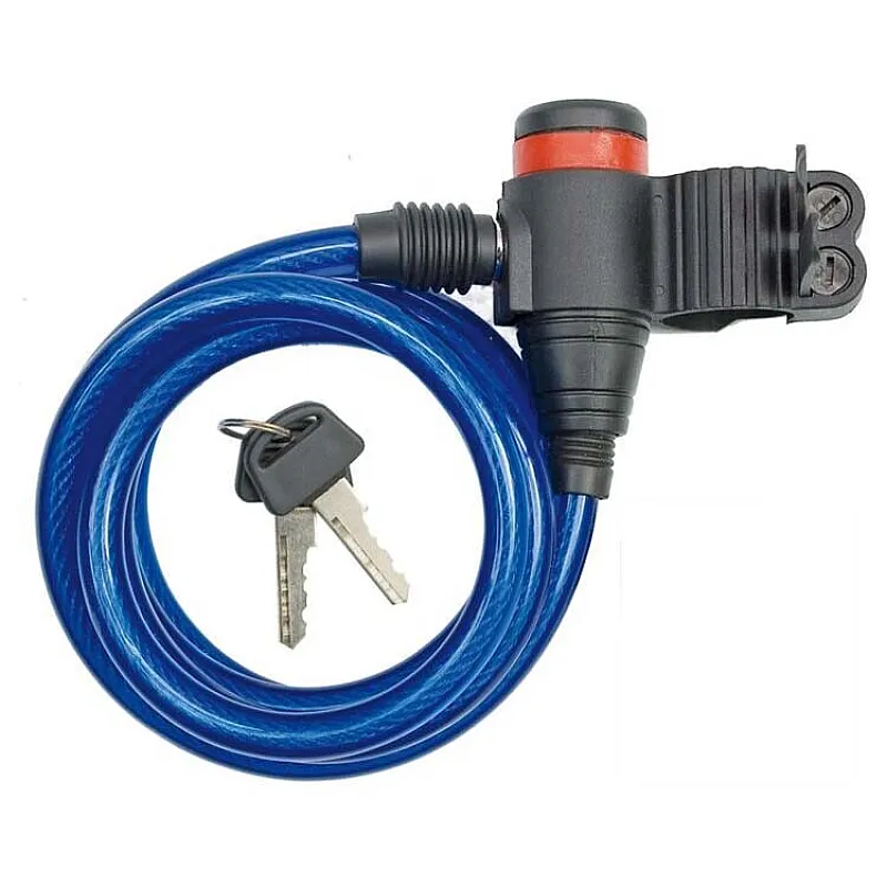 Велосипедний замок VOREL 8 мм, 1200 мм (77833) фото