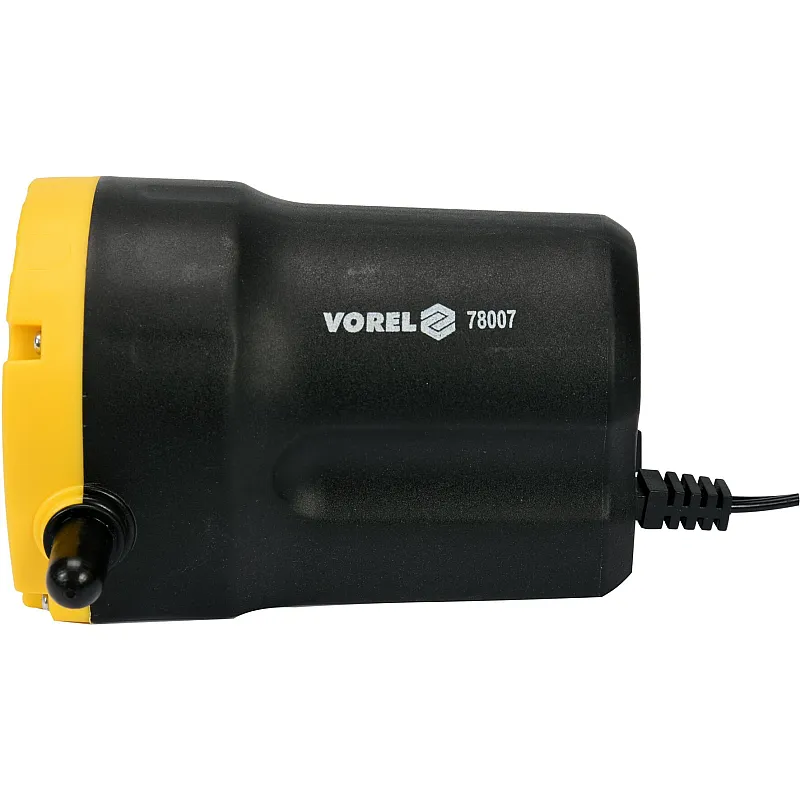 Насос для перекачування масла електричний VOREL живлення від акумулятора 12 В, 80 Вт (78007) фото