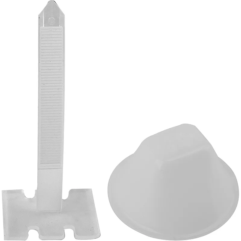 Система вирівнювання плитки VOREL 0.75 мм, 3-40 мм, 50+50 шт. (04683) фото