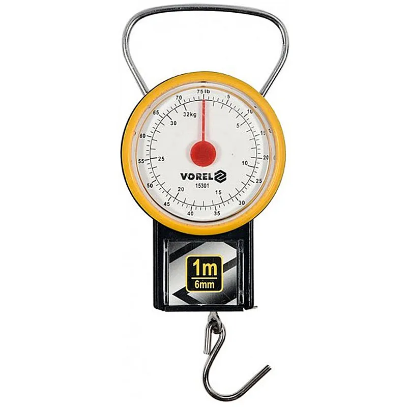 Весы ручные подвесные пружинные VOREL (15301) фото