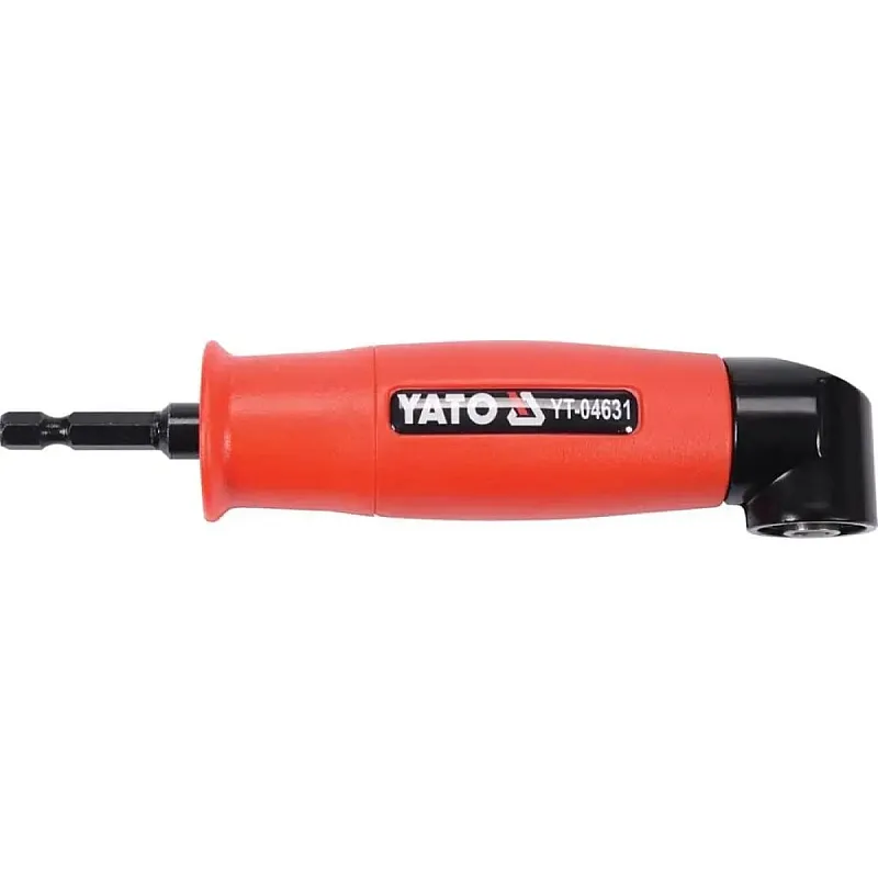 Адаптер кутовий для біт YATO 1/4, 155 мм, 13 Нм (YT-04631) фото