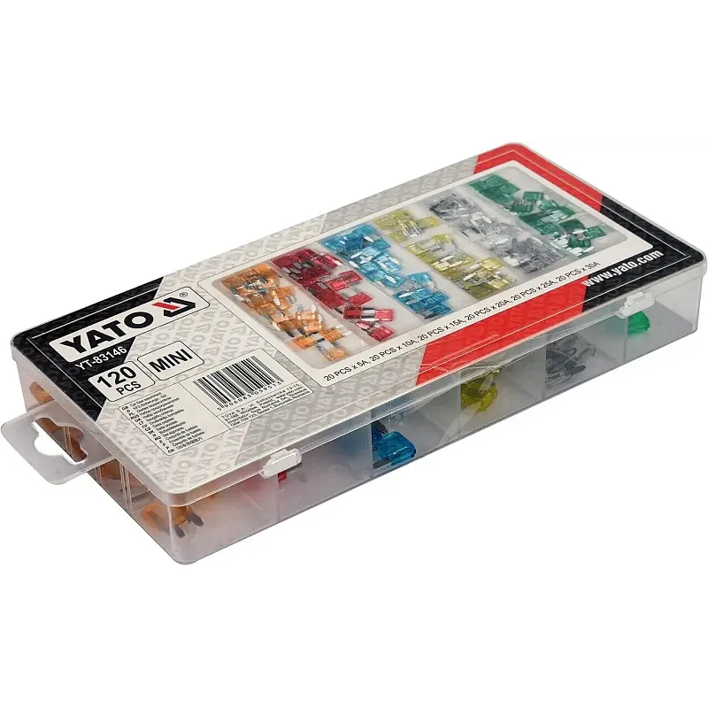 Автомобильные предохранители Yato MINI, 120 шт. (YT-83146) фото