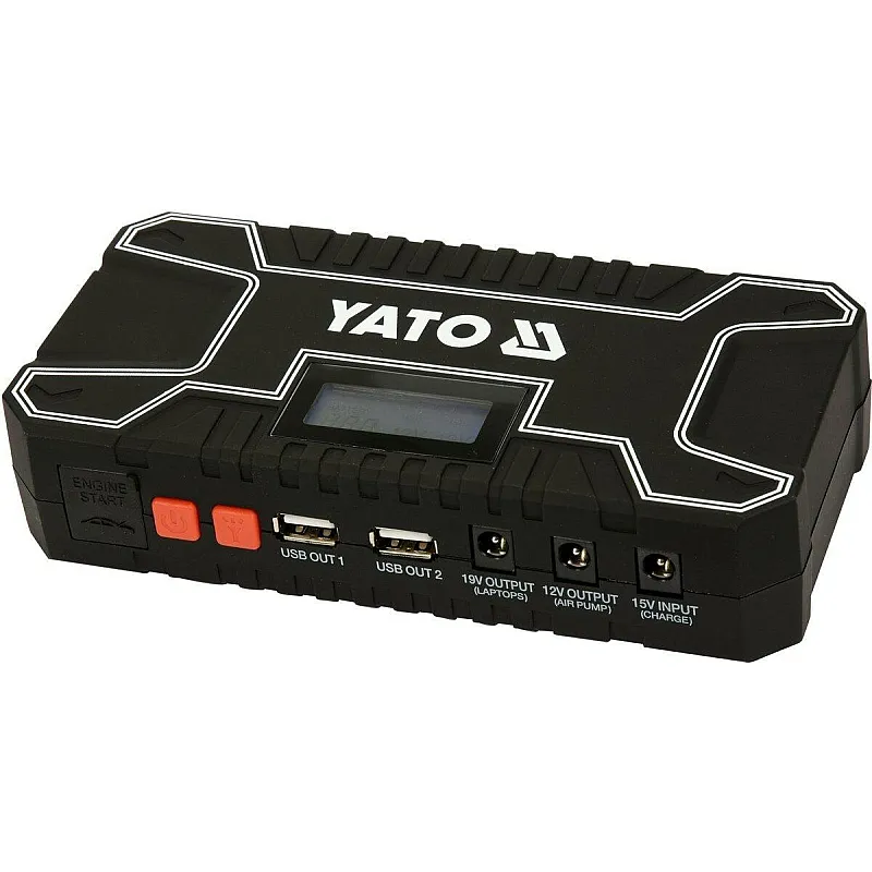 Автономний пусковий пристрій Yato 12 a/h LCD (YT-83082) фото