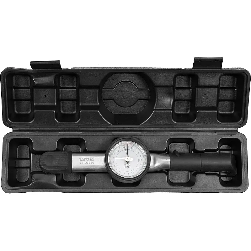 Динамометричний ключ Yato зі стрілочно-циферблатною шкалою 1/4 F 0,5-5 Нм (YT-07830) фото