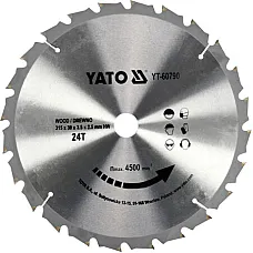 Диск пильний YATO по дереву 315х30х3.5х2.5 мм, 24 зубці (YT-60790)