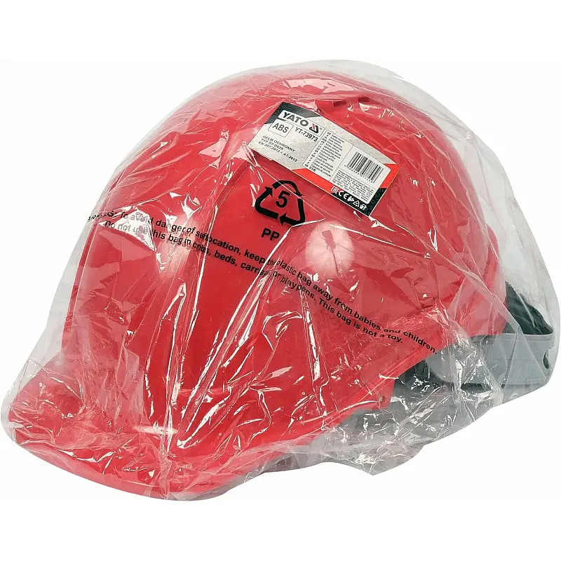 Каска Yato для защиты головы красная из пластика ABS (YT-73973) фото