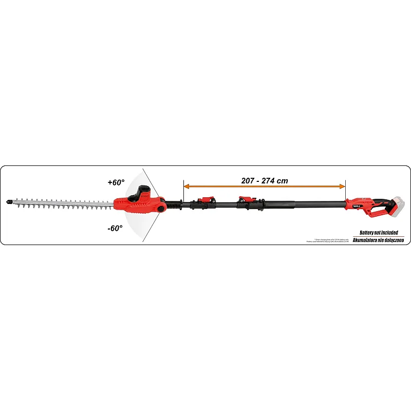 Кущоріз акумуляторний Yato YT-82835 (без акумулятора та ЗУ) фото