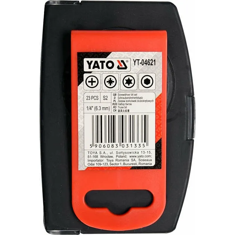Набір ударних викруткових насадок Yato (YT-04621) фото