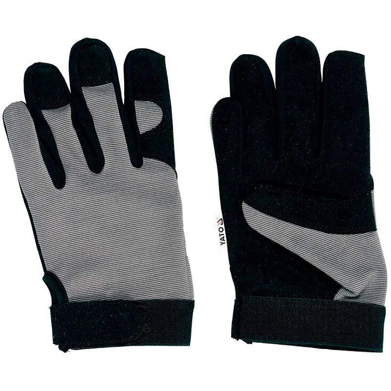 Рукавички Yato чорно-сірі розмір 10 (YT-74653) фото