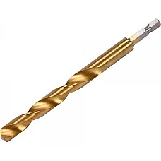 Свердло по металу YATO HSS-TIN, HEX-1/4", 10х133 мм (YT-44772)