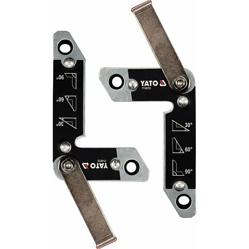 Магнітні куточки Yato сила вміст 32 кг, 2 шт. (YT-08723) фото