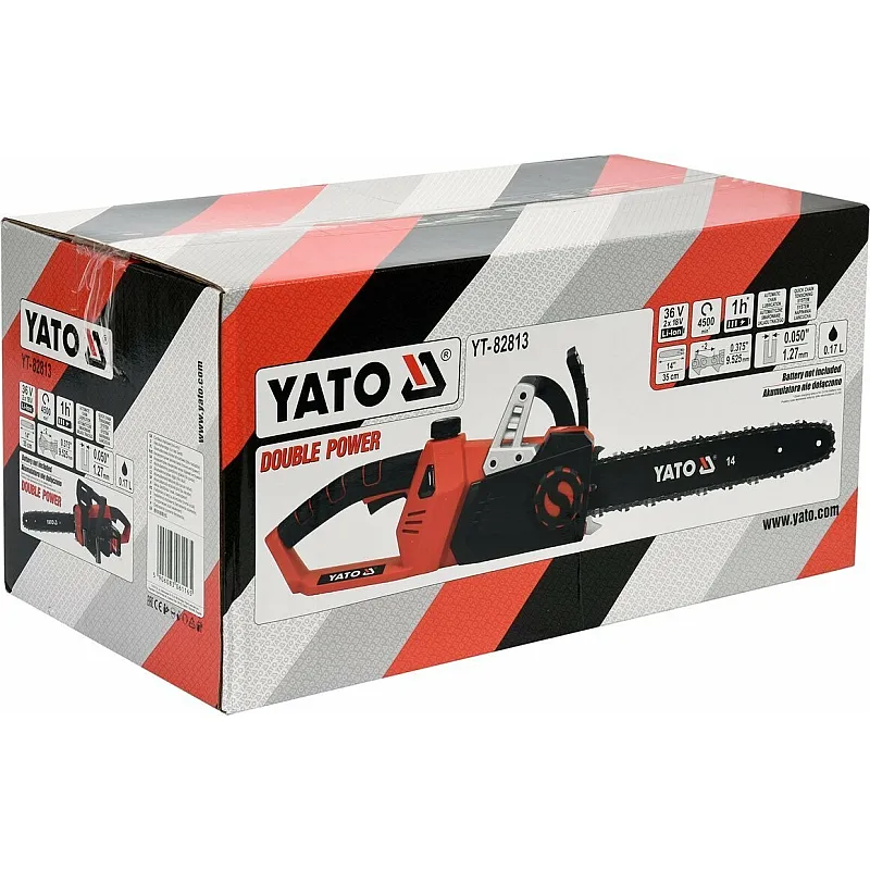 Акумуляторна ланцюгова пилка Yato YT-82813 (без АКБ та ЗУ) фото
