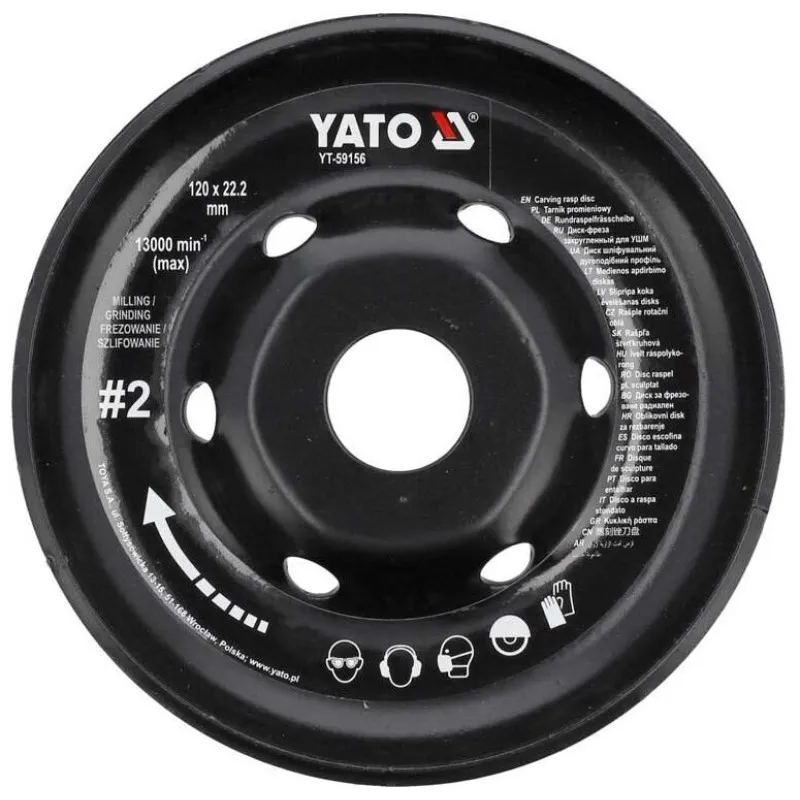 Диск-фреза радіальний Yato 120х22.2 мм, 16/13 мм (YT-59156) фото