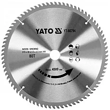Диск пильний YATO по дереву 315х30х3.5х2.5 мм, 80 зубців (YT-60794)