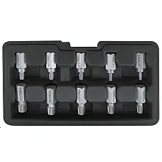 Екстрактори для викручування зламаних болтів YATO 3-11 мм, 10 шт. (YT-05890)