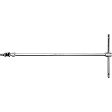 Ключ Т-подібний Yato з торцевою головкою М6 на кардані 180х450 мм (YT-15271)