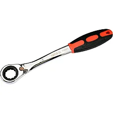 Ключ накидний з тріскачкою Yato вигнутий 15мм (YT-02377)