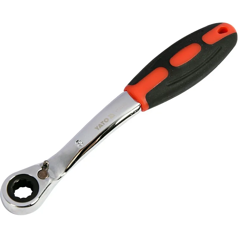 Ключ накидний з тріскачкою Yato вигнутий 8мм (YT-02370) фото