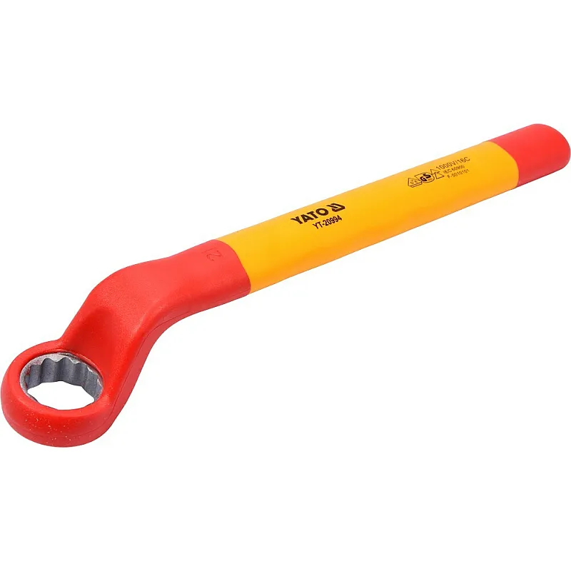 Ключ накидной Yato изогнутый 21мм VDE (YT-20994) фото