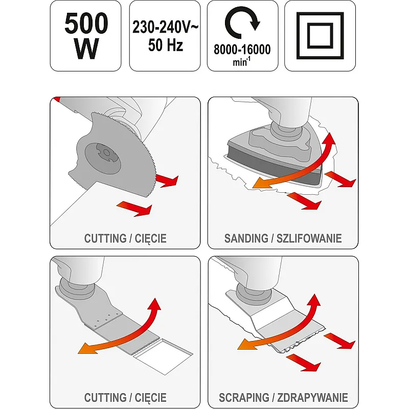 Багатофункціональний інструмент Yato YT-82223 фото