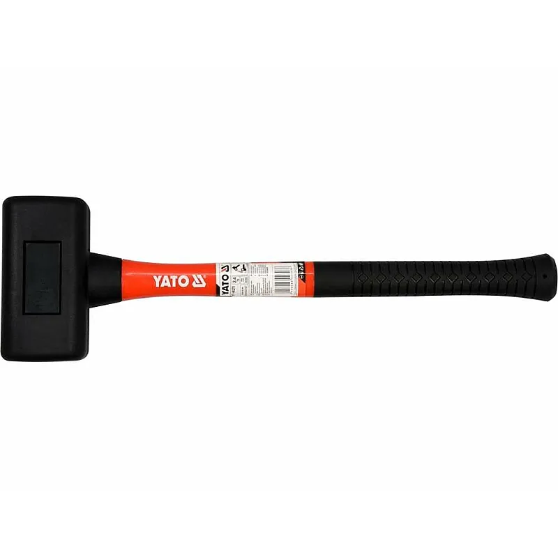 Молоток Yato безінерційний 2.4 кг скловолоконна ручка 495мм (YT-46270) фото