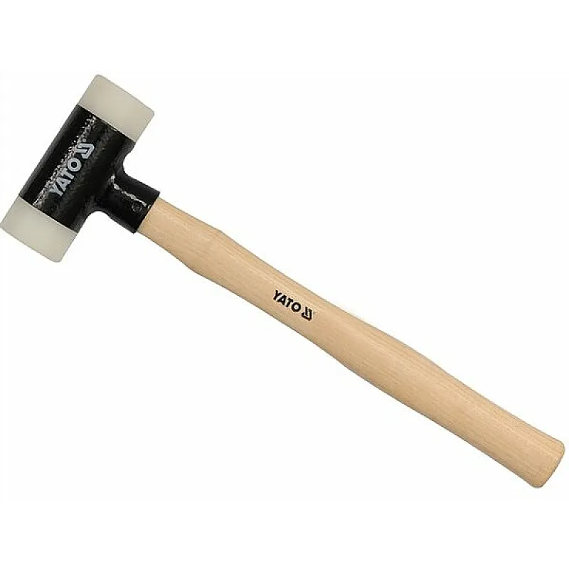 Молоток Yato безінерційний з деревяною ручкою 490г 348мм (YT-4626) фото